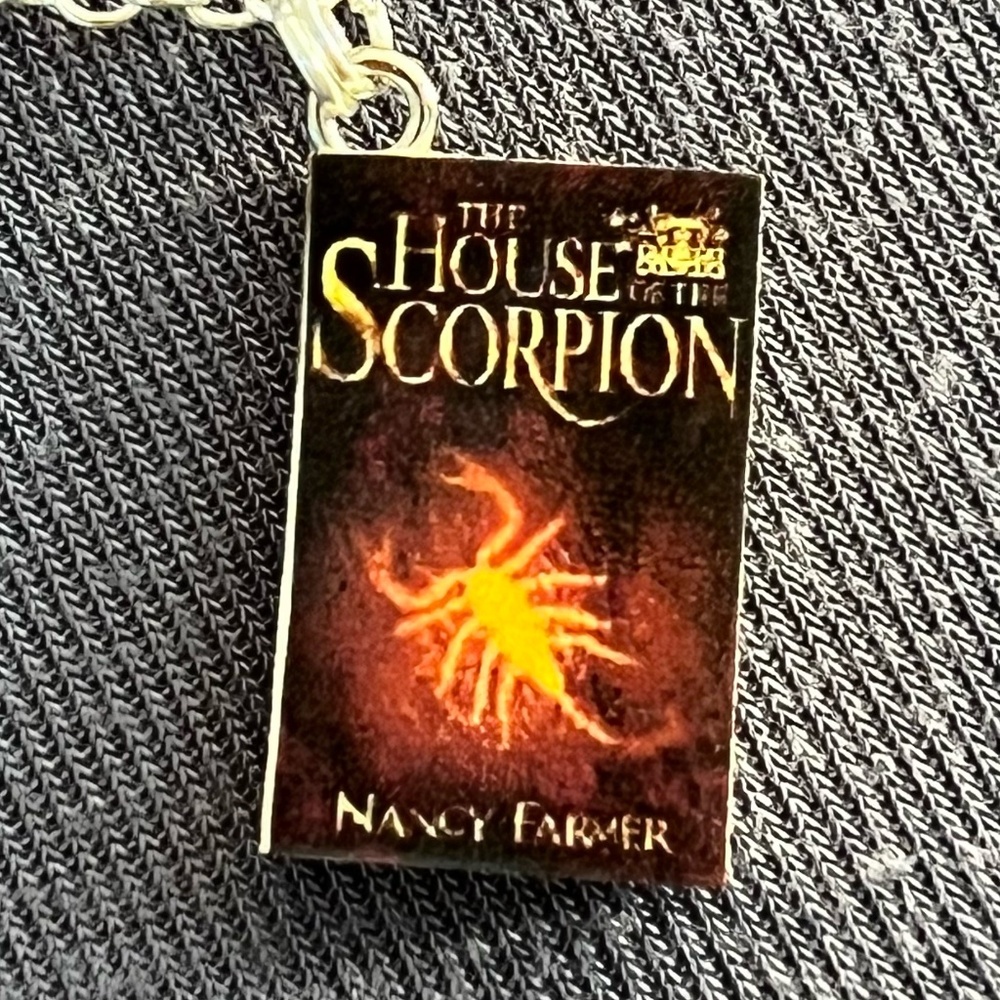 House of the Scorpion by Nancy Farmer Handmade Literature Necklace, Book Cover - Picture 2 of 15